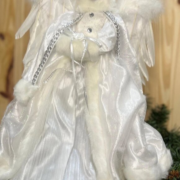 Hooded Coat Angel Tree Topper Christmas Decoration Holiday Decor Gift Keepsake - Picture 3 of 6